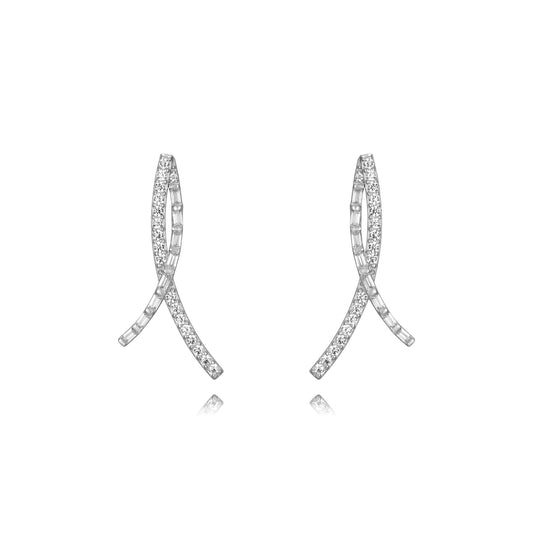 Curve hoops silver