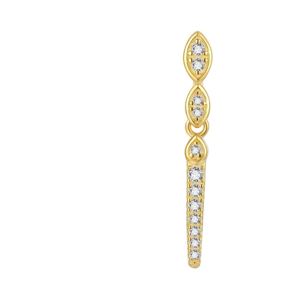 drop earring gold