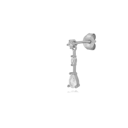 Drop stud silver