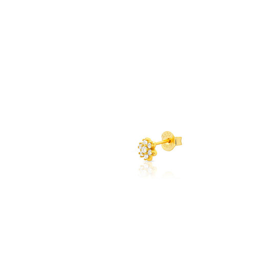 Flower stud gold