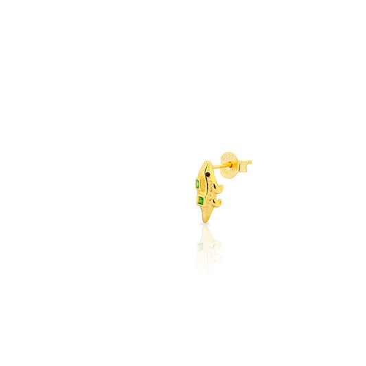 Croco stud green