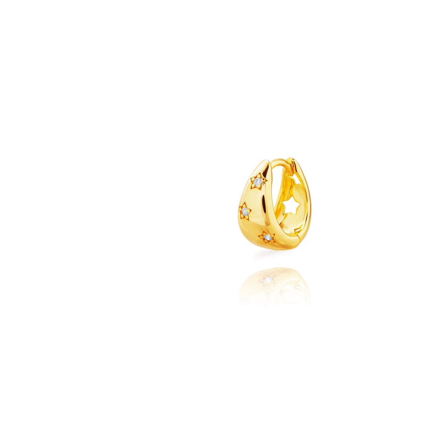 Stars hoops gold