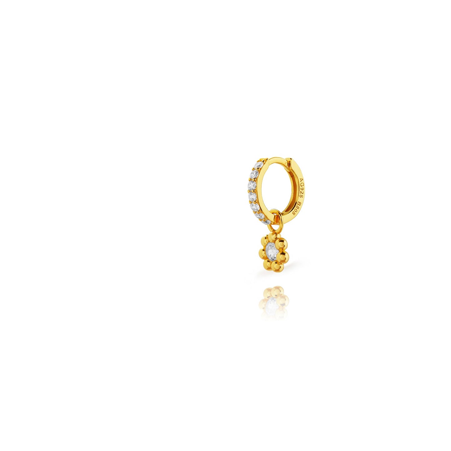 Flower hoop white