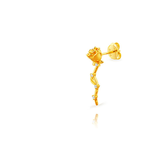 Rose earring gold