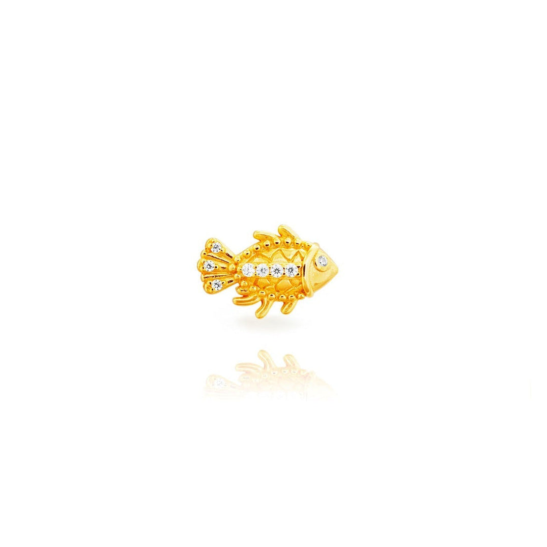 Fish stud gold