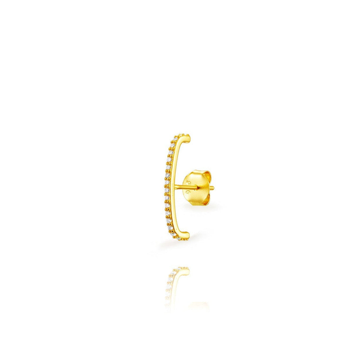 Arch earring gold