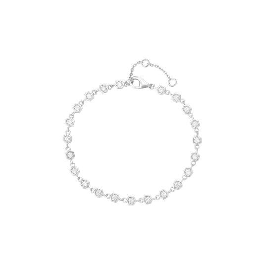 Hexa bracelet silver