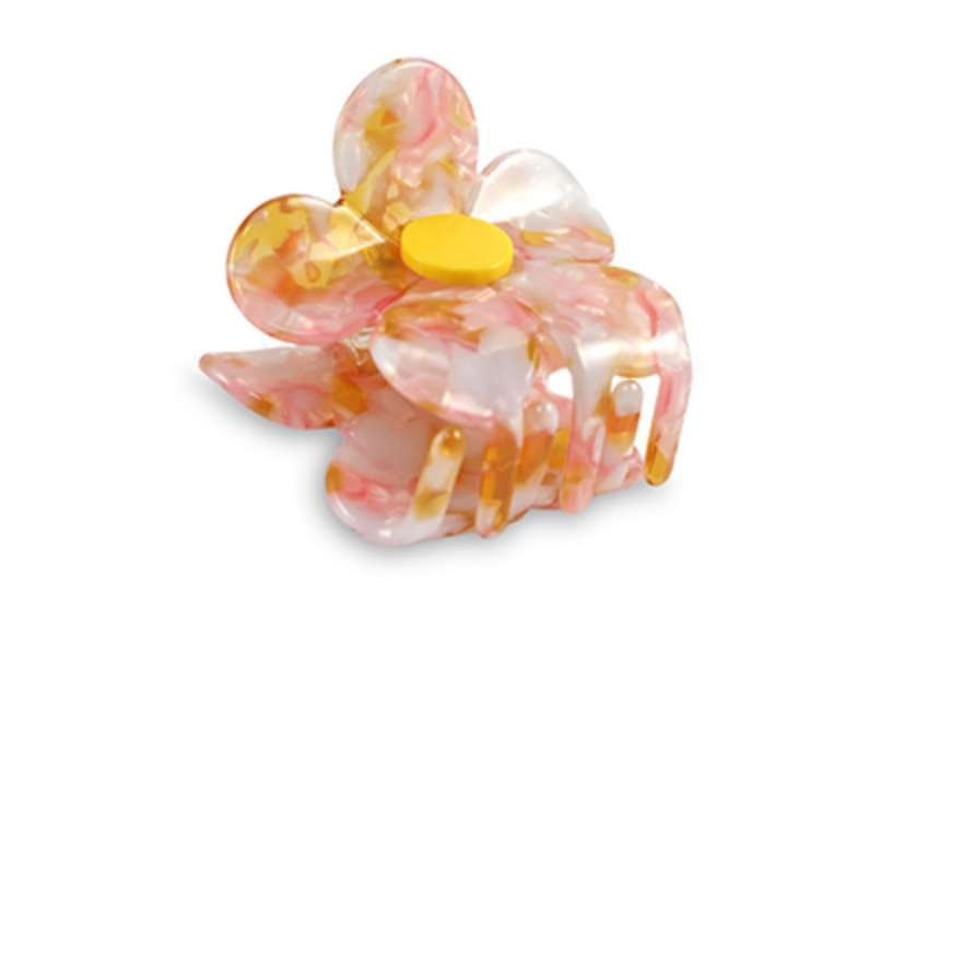 Flower hair clip pink