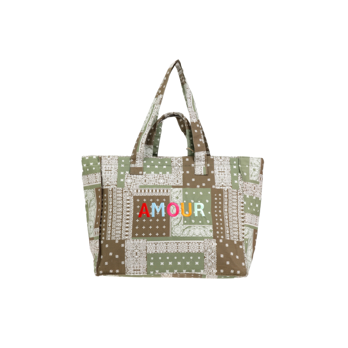 Amour bandana bag green