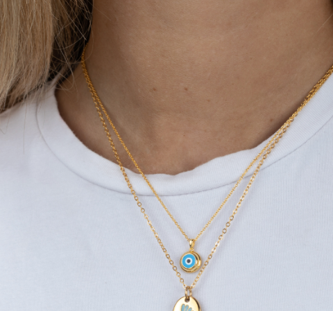 Eye Necklace gold