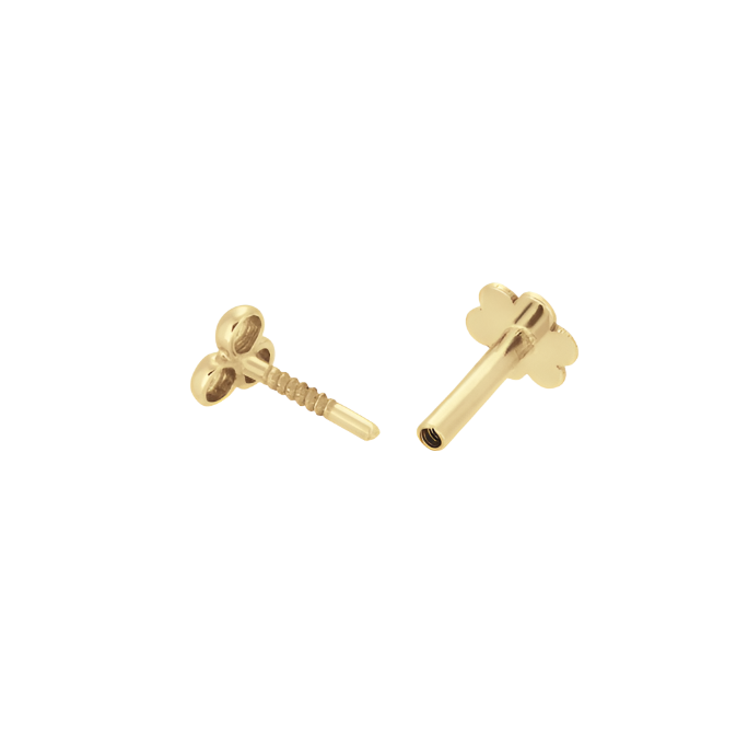 Triangle Topaz piercing