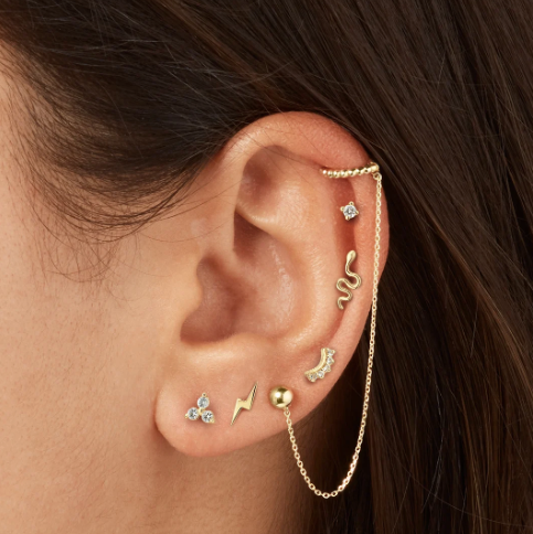 Snake piercing