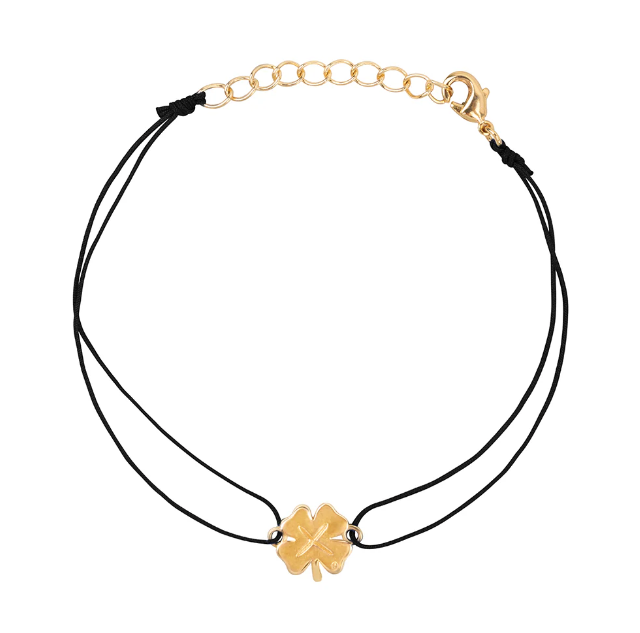 Lucky string bracelet black