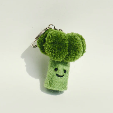 Broccoli key chain