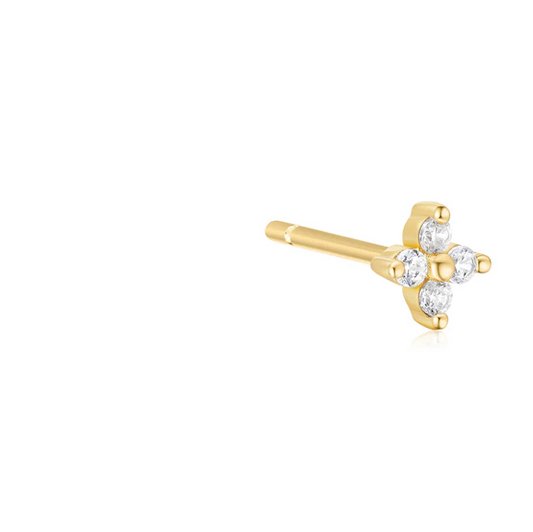 Petal stud gold