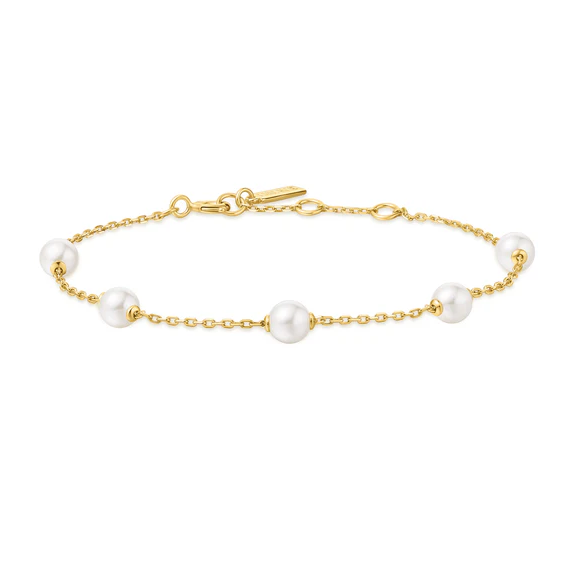 Pearl bracelet gold