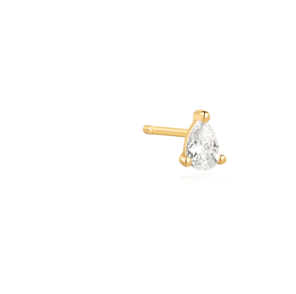 Pear stud gold