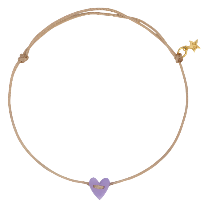 Heart bracelet Lilac