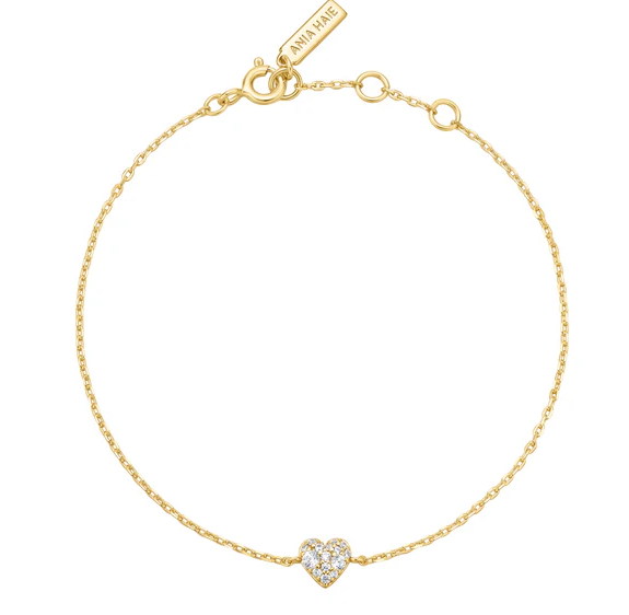 Heart zirconia bracelet