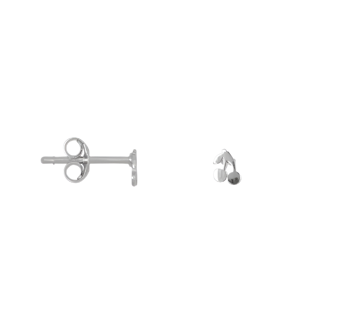 Cherry stud silver