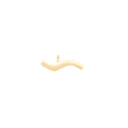 Wave stud gold
