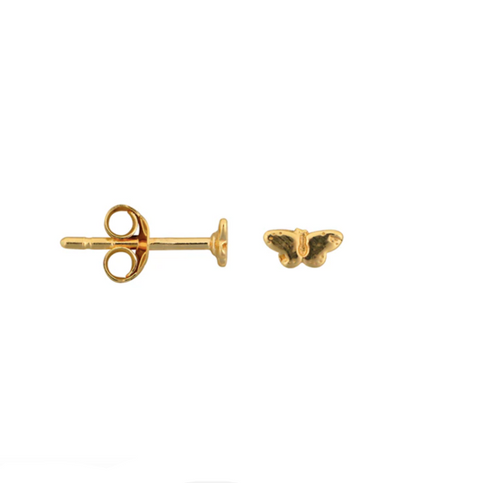 Mini butterfly stud gold