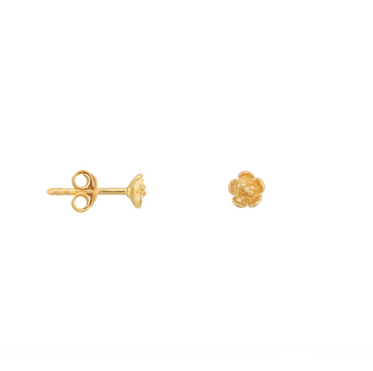 Mini flower stud gold