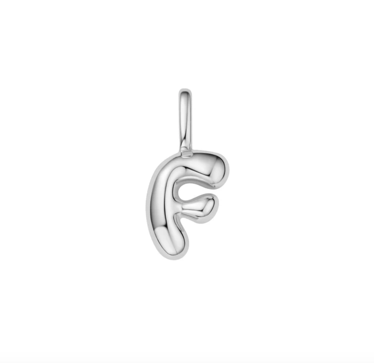 Pop charm letter silver