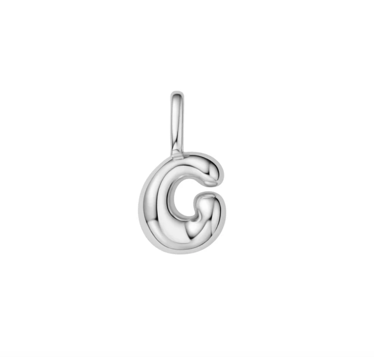 Pop charm letter silver