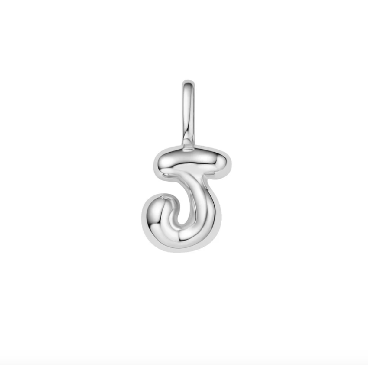 Pop charm letter silver