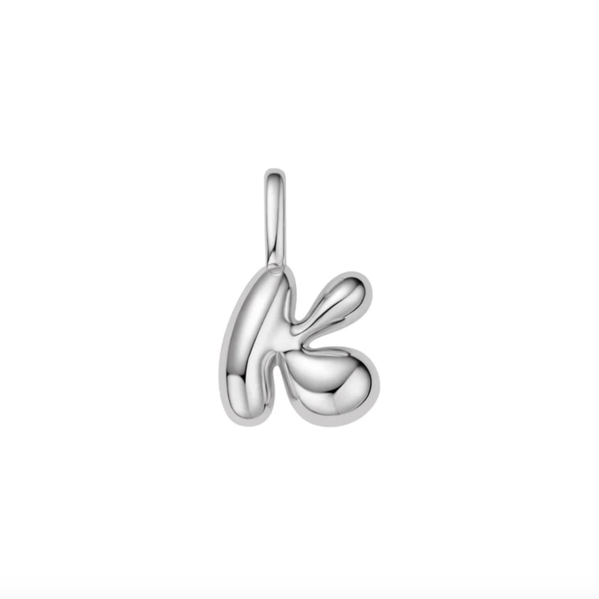 Pop charm letter silver