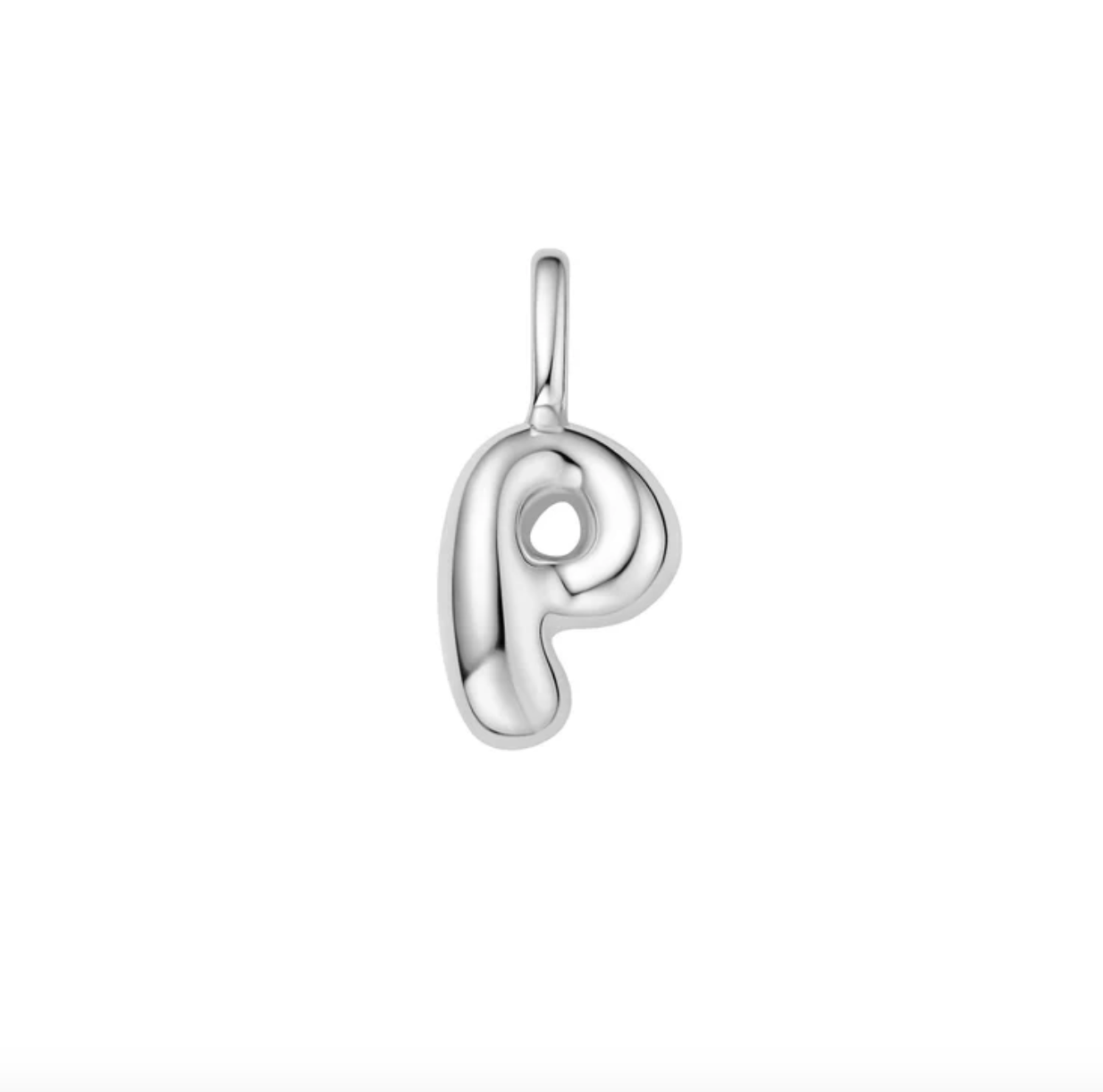 Pop charm letter silver