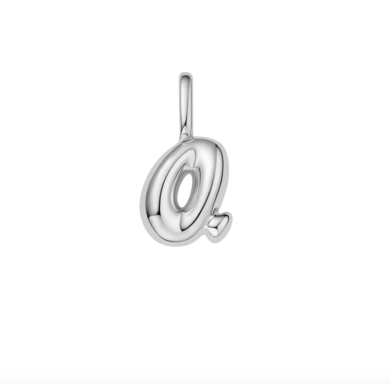 Pop charm letter silver