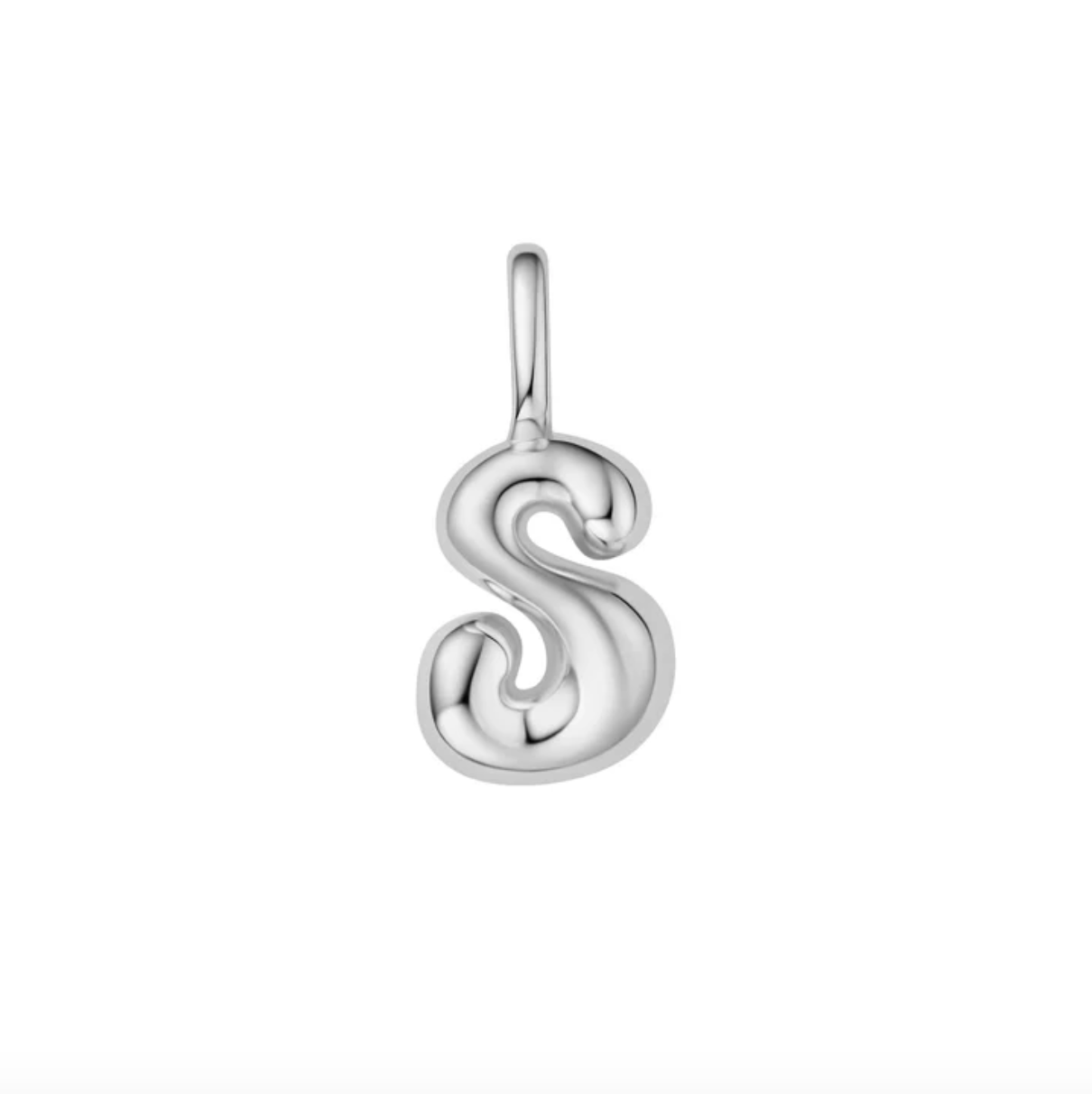 Pop charm letter silver