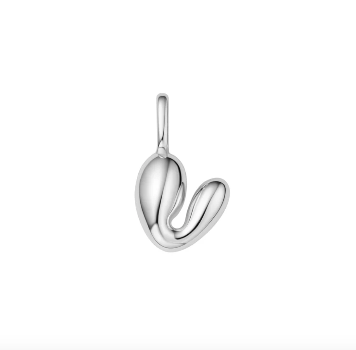 Pop charm letter silver