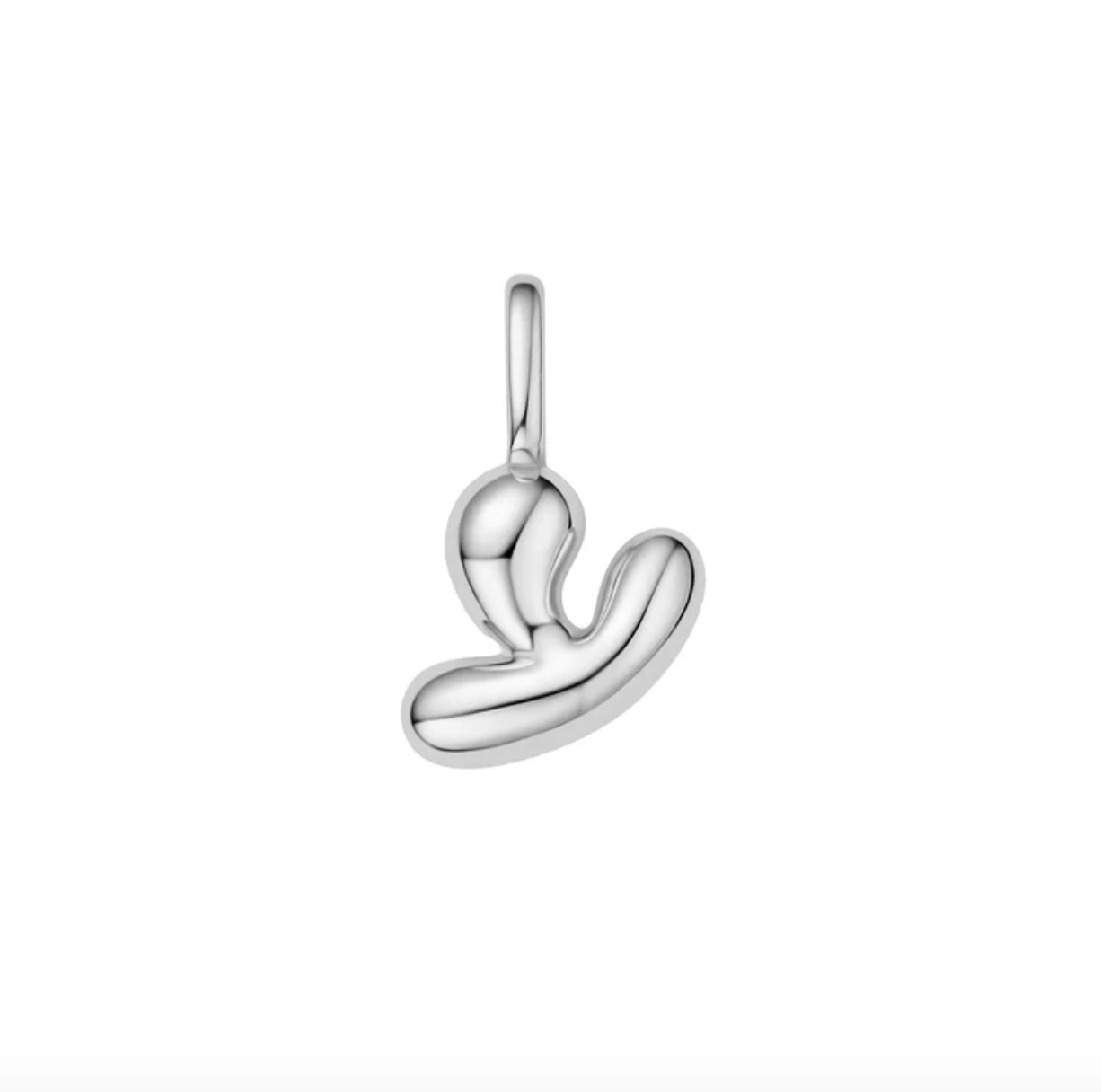 Pop charm letter silver