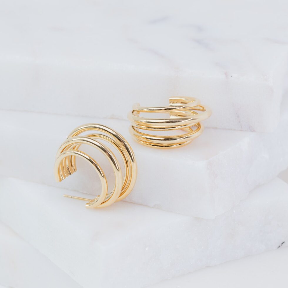 Luna hoops gold