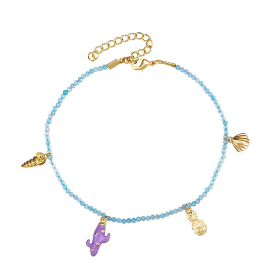 Amazonite anklet