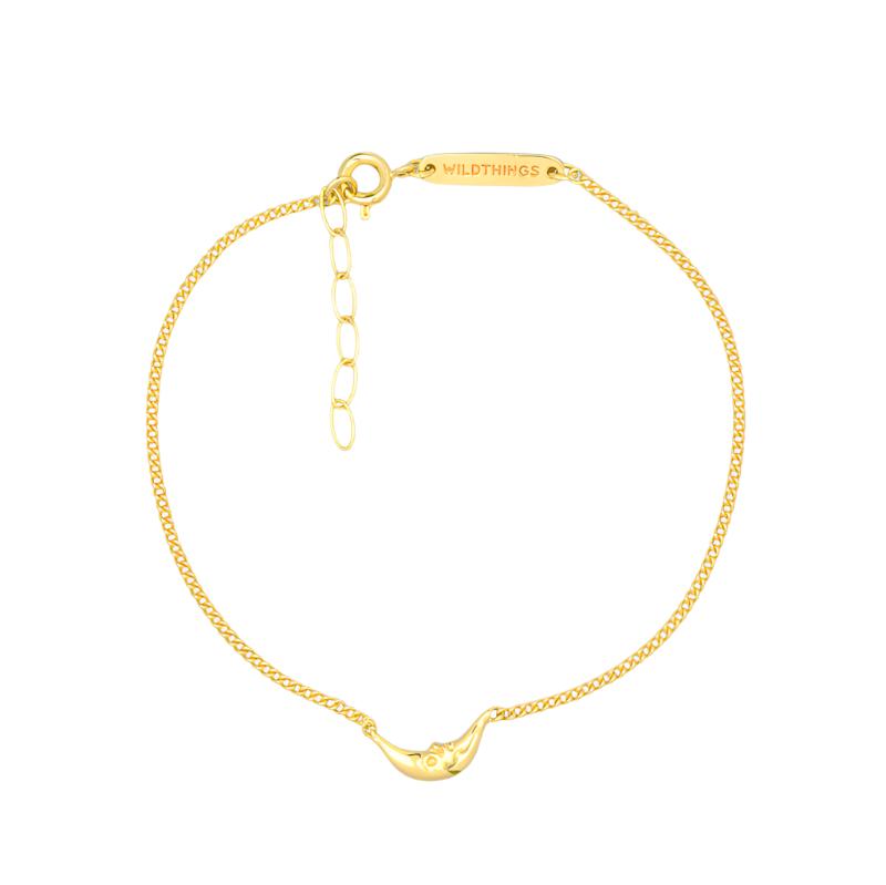 Moon bracelet gold