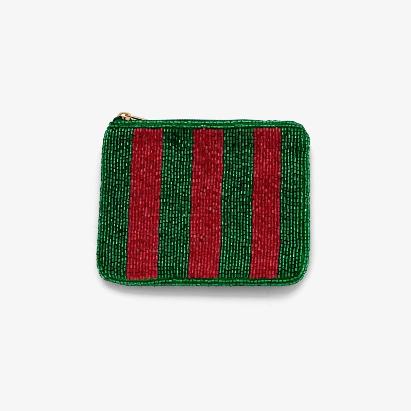 Striped pouch