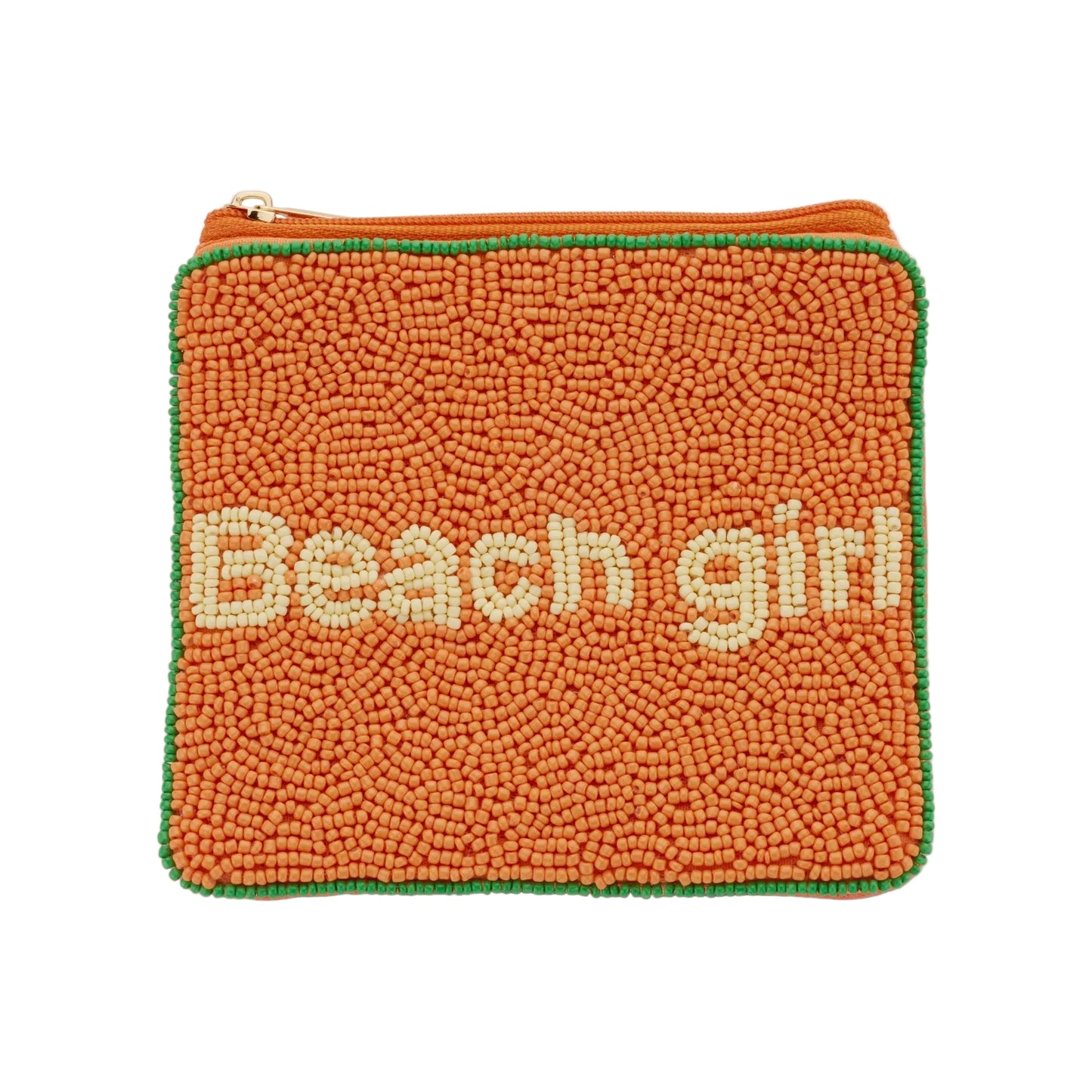 beaded beach girl pouch
