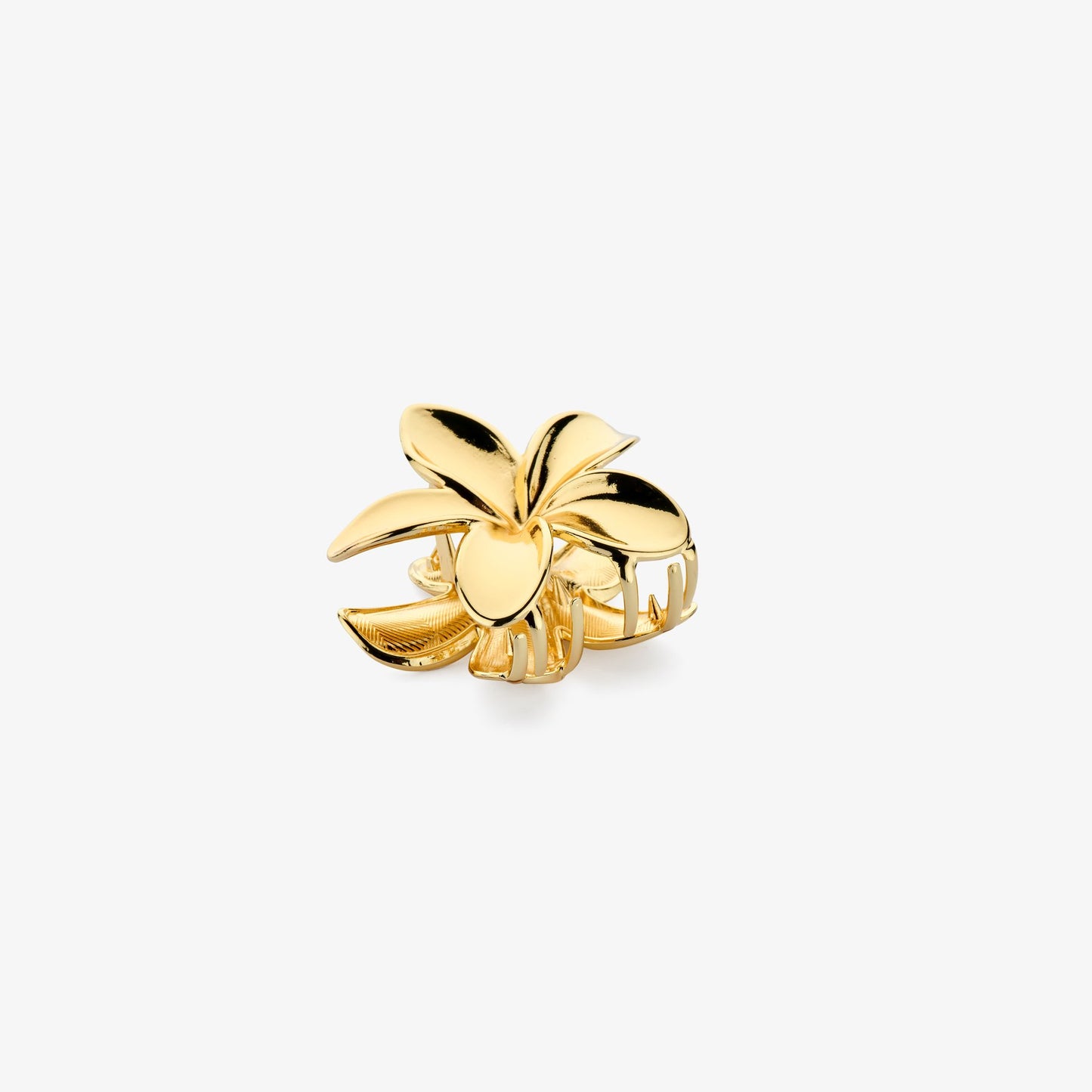 Flower hair clip gold