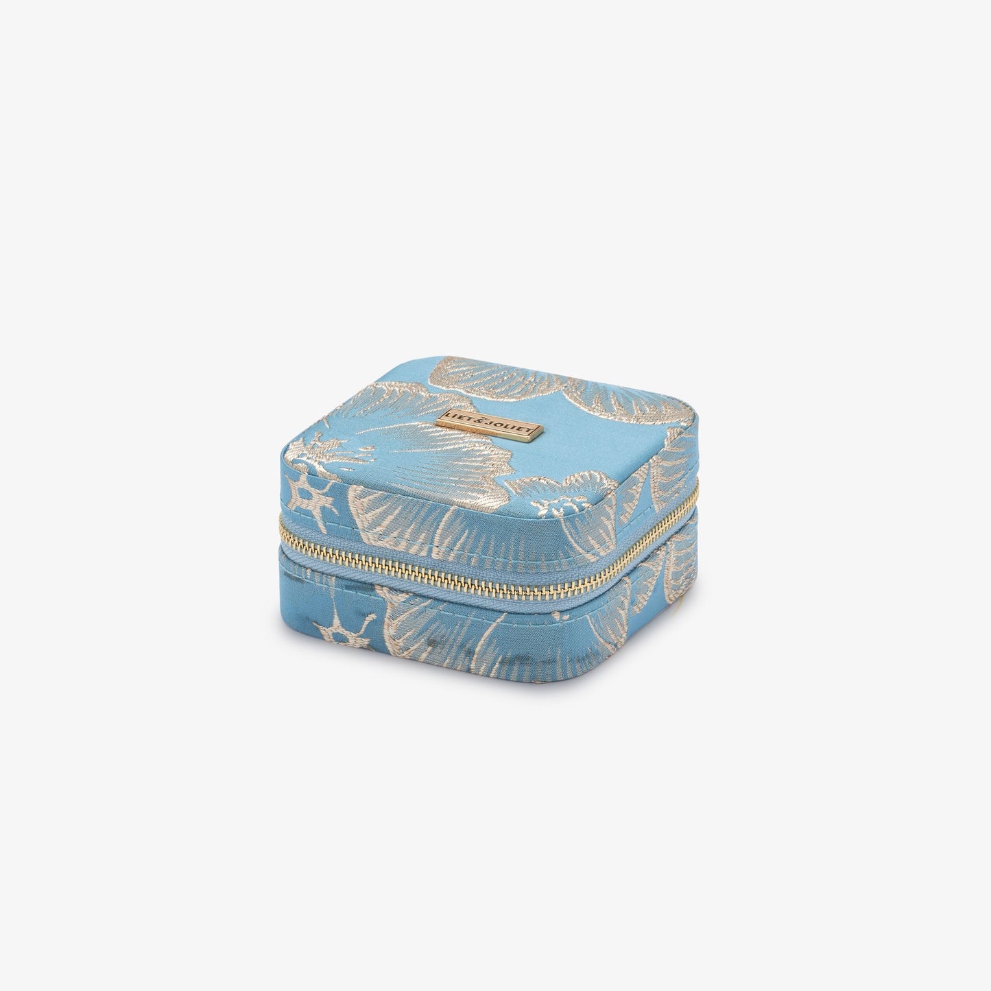 Jewelry travel case leaves
