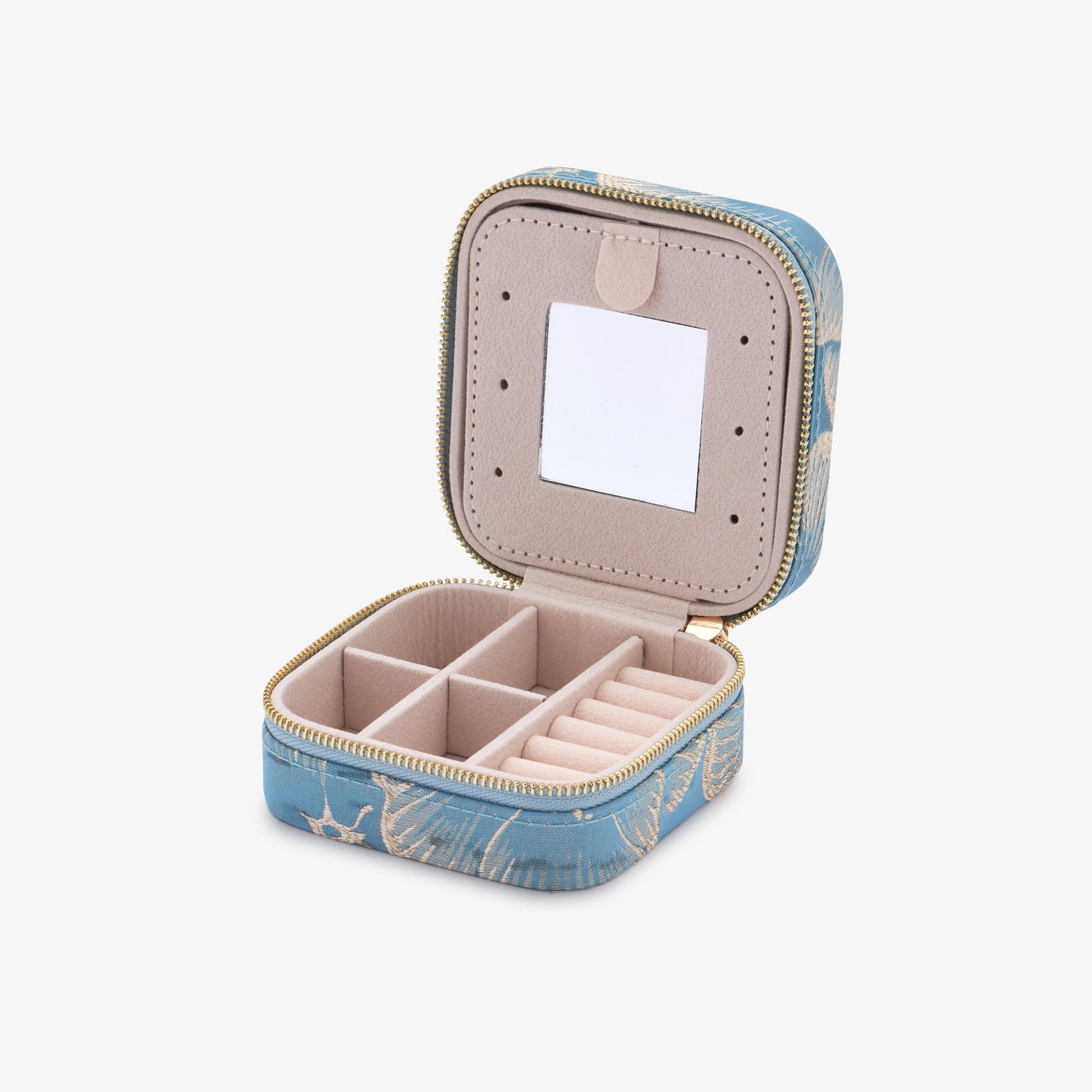 Jewelry travel case leaves