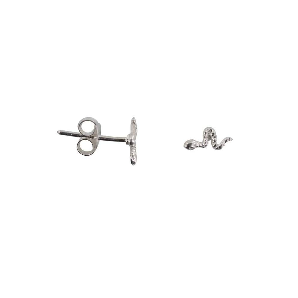 Snake Stud Silver