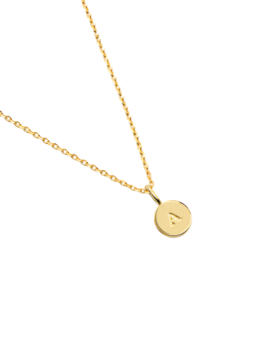 Initial Necklace gold