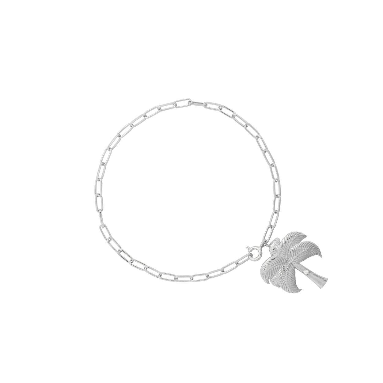 Palm Tree Bracelet Silver